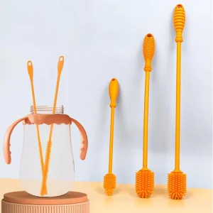 High Elasticity Multi color Silicone Brush for Cleaning the Inner Wall of Small Pipes and Straws
