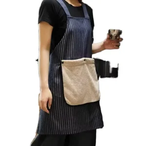 High End Home Kitchen Men’s Fabric Waist Apron Detachable Thickened Hand Towel Durable Eco Friendly Waterproof