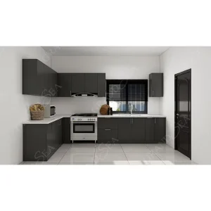High End Matt Complete Luxury Kitchen Unit Industrial Import Hotel Free Design Modern Kitchen Cabinet