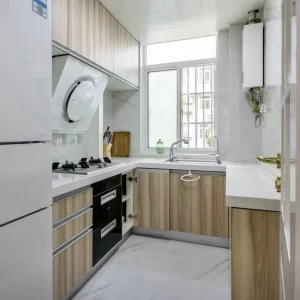 High Grade Kitchen Cabinetry in Grey White Finish Full Kitchen Renovation Solution