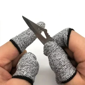 High Performance 5 Level Protection Anti Cutting Finger Gloves HPPE Material Ambidextrous Design for Garden Protective Gear