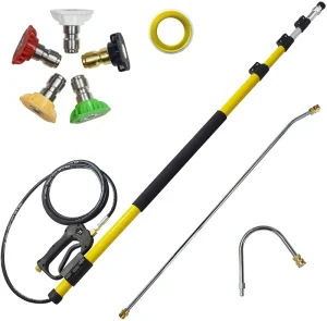 High Pressure Washer Telescopic Roof Gutter Cleaning Lance Tool 24Ft