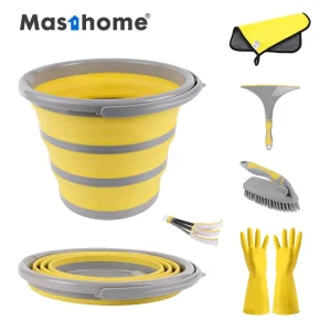 High Protection Yellow Latex Kitchen Non Slip Yellow Latex Rubber Cleaning Protective Washing Household Gloves