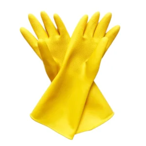 High Quality 70 Gram Yellow Household Latex Gloves Pure Rubber for Summer Winter Work Long Cleaning Industrial Safety Gloves