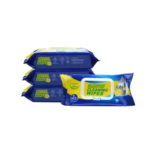 High Quality 80PCS Lemon Scented Multifunctional Kitchen Cleaning Wipes Disposable Kitchen Wet Wipes