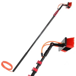 High Quality Cleaning Tool Nylon Telescopic Water Fed Pole Extendable Brush for Solar Panels Cleaning