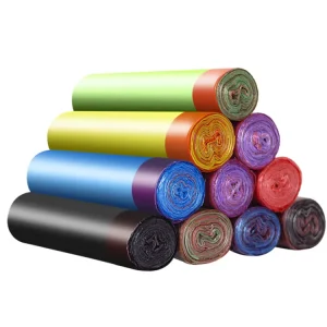 High Quality Colorful Tall Kitchen Drawstring 13 Gallons Garbage Trash Bags