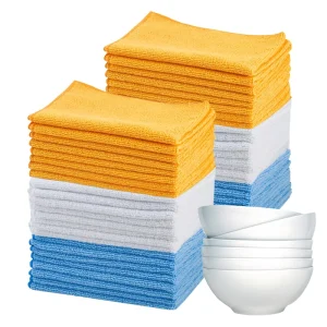 High Quality Custom Microfiber Kitchen Dish Cloth Eco Friendly Soft Square Towel Quick Dry Cleaning