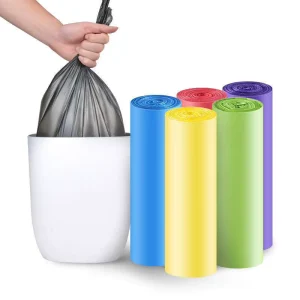High Quality Different Colors Biodegradable Household Plastic Star Seal Garbage Trash Bags on Roll