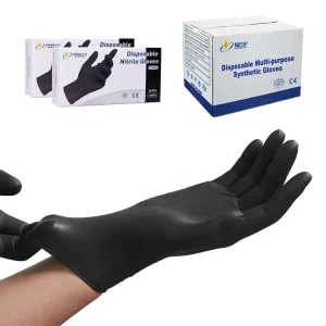 High Quality Disposable Nitrile Gloves Powder Free Black Kitchen Food Safety Work Glove Powder Free Nitrile Gloves