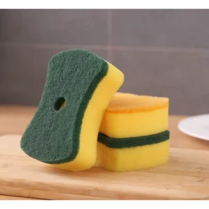 High Quality Durable Thick Sponge Scouring Pad Composite Polyester for Kitchen Dish Cleaning