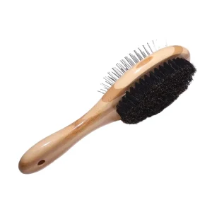 High Quality Eco Friendly Handle Two Sided Steel Wire Pet Dog Cat Paddle Hair Grooming Cleaning Brush