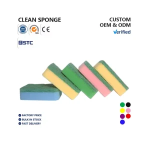 High Quality Eco Friendly Scrub Sponge for Daily Cleaning Non Scratch Different Colors Sponges & Scouring Pads