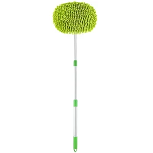 High Quality Extendable Chenille Car Wash Mop Rotatable Head Microfiber Duster for Auto Exterior Detailing