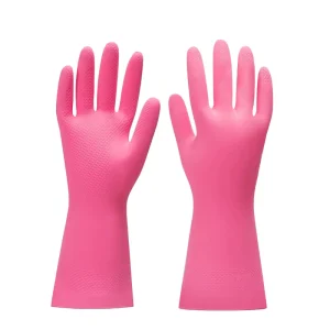 High Quality Fish Scale Grip Natural Latex Household Cleaning Hand Gloves High Elasticity Corrugated Latex Glove