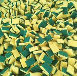 High Quality Household Green Cleaning Sponge Pad for Dishes Scouring Pads