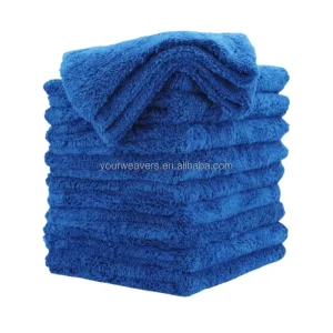 High Quality Microfiber Towel Car 500gsm 16x16in Super Soft Microfiber Car Cleaning Cloth Polishing Bull off Wax Detailing Towel