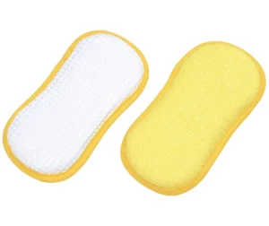 High Quality Multi-color Microfiber Cleaning Sponge Dishwashing Kitchen Scouring Pad Super Absorbent 250% 500% 19x9x2cm
