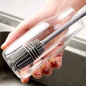 High Quality New Multifunctional Silicone Long Handle Brush Without Dead Corner Special Bottle Cleaning Brush