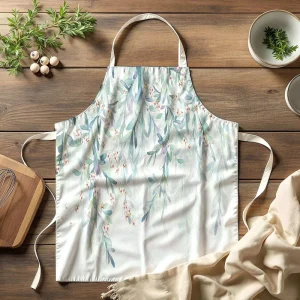 High Quality OEM Factory Promotional Custom Print Logo Fashionable Eco Friendly Durable Sleeveless Cotton Cook Apron
