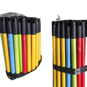 High Quality PVC Coated Wooden Broom Handle Broomstick 120*2.2 cm Sturdy for Mop Palo De Escoba