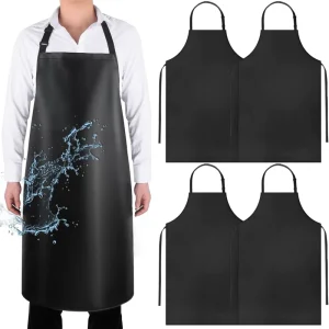 High Quality PVC Waterproof Adjustable Sleeveless Apron for Women Men Lightweight Dishwasher Safe Chemical Resistant Kitchen Use
