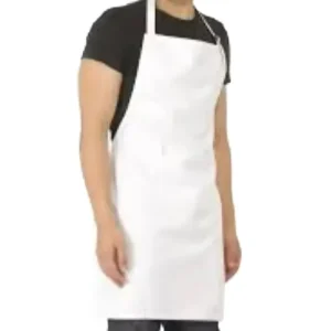 High Quality Reusable Cotton Kitchen Apron Washable & Durable European Style with 2 Pockets for Chef Waiter Hairdresser Use