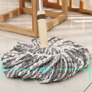 High Quality Self Wringing Spin Mop Easy Wring Floor Mop for Household Living Room Cleaning Cotton Mop Yarn Manufacturing