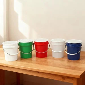 High Quality Small Bucket Little Plastic Thickened Plastic Pail With Lid Bucket 400ML