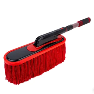 High Quality Soft Bristle Telescopic Cotton Car Duster Brush with Long Handle for High Efficiency Dusting and Snow Removal