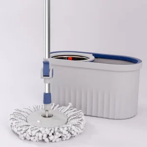 High Quality Stainless Steel Mop Bucket Set with Removable Basket 360 Spin Wringing for Easy Floor Cleaning