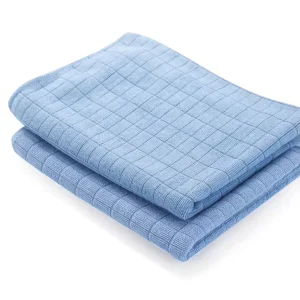 High Quality Stylish Checkered Microfiber All Purpose Cloth for Home Cleaning Absorbent for Cleaning Kitchen Floor Glass Plain