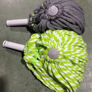 High Quality Twist Mop Cloth Mop Refill Microfiber Floor Cleaning Rotary Mop Head Spin Drying & Dry Wet Use