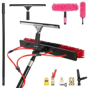 High Quality Ultra Light Telescopic Cleaning Tools Water Fed Poles for Glass Solar Panel Window Cleaning System Brushes