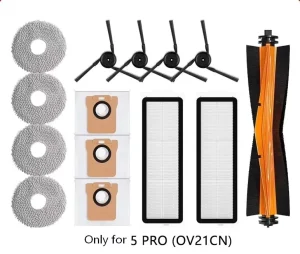 High Quality Vacuum Replacements for Xiaomi 5pro Brush Mop Duty Bag Filter Accessories for Mijia 5pro Robot Vacuum Spare Parts