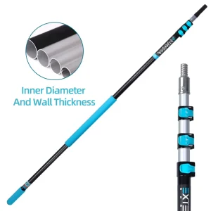 High Reach Tool 20ft Telescopic Extension Pole Customized Many Sections Aluminum Telescopic Multipurpose Pole
