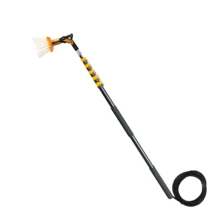 High-Rise Clamp Water-Fed Window Cleaning Brush Tool System Lightweight Corrosion-Resistant Carbon Fiber Telescopic Customized