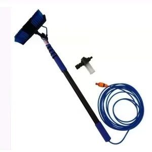 High Rise Wall Cleaning Tool Telescopic Pole Extendable Glass Curtain Water Fed Brush for Window and Solar Panel Manual Cleaning