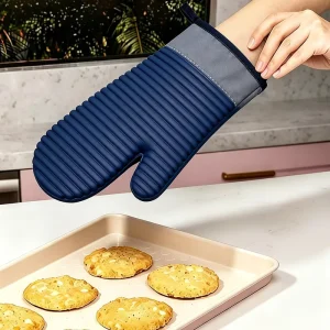 High Temperature Bbq Heat Resistant Oven Mitts Silicone Heat Resistant Gloves Mitts for Kitchen and Baking