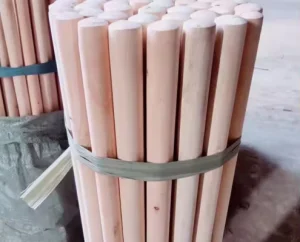 High Temperature Fumigation Natural Handles for Shovel Farming Tools Straight Wooden Handle Hoe Stick