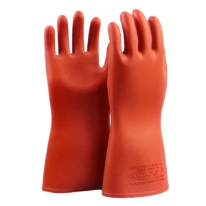 High Voltage 10Kv Insulating Gloves for Electricians Durable Rubber Household Safety Gloves for Labor Protection
