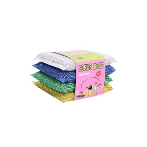 High Water Absorption Kitchen Cleaning Sponge Double Side Dish Washing Sponge Rich Foam Polyester Nylon Material Scouring Pads