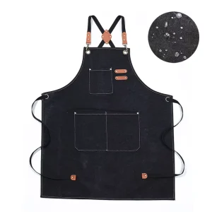 High quality Heavy duty Aprons with Custom logo Embroidery and Printing for Hair Salons and Makeup Use