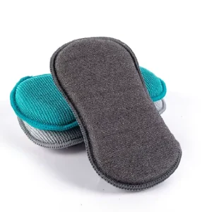 High quality Multi Purpose Kitchen Reusable Efficient Microfiber Eco friendly All Season Dishwashing Sponge