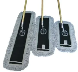 Highly Absorbent Aluminum Handle Cotton Yarn Rectangular Dust Wiping Mop for Daycare Center Floor Cleaning