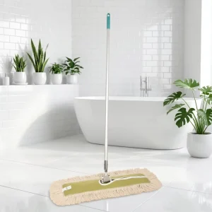 Highly Absorbent Fine Woven Tight Knit Cotton Yarn Rectangular Dust Mop for Church Floor Cleaning