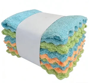 Highly Absorbent Microfiber Cleaning Cloths Premium Warp Cleaning Towels Kitchen Glass Lint Free Scratch Free Eco Friendly