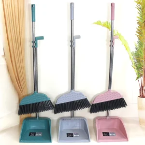 Home Broom and Dustpan Set Cleaning Supplies Plastic Sweeper Cleaning Brush Office Kitchen Cleaning Products