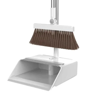 Home Cleaning Adjustable Plastic DustPan and Broom Set Long Handle Dustpan Broom With Handle