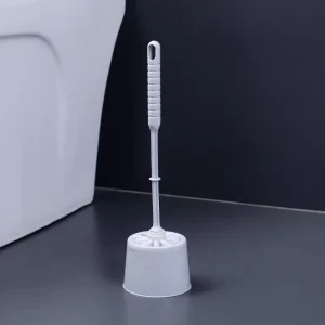 Home Cleaning Brush High Handle Bathroom Cleaning Tool Plastic Round Cleaning Brushes Toilet Brush for Bathroom